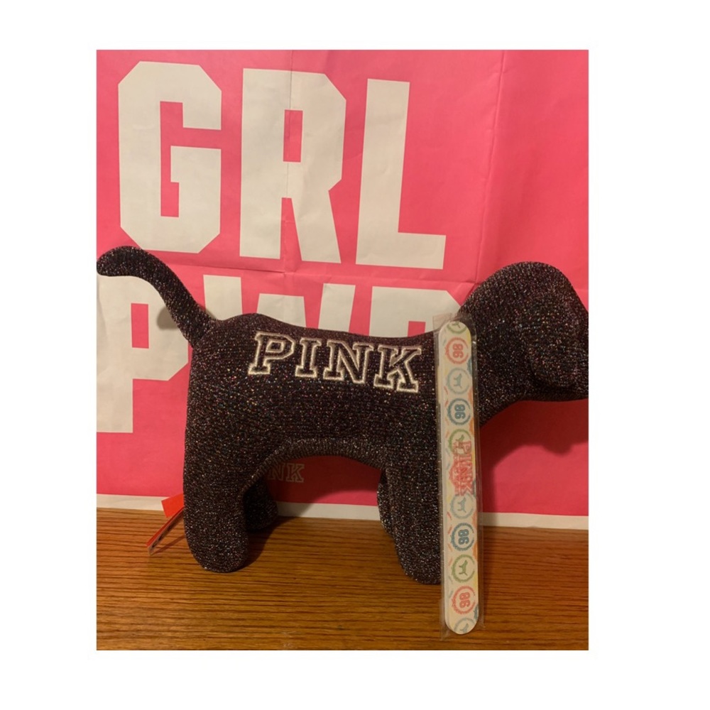 VS Pink Lurex Dog/ Rare Nail File